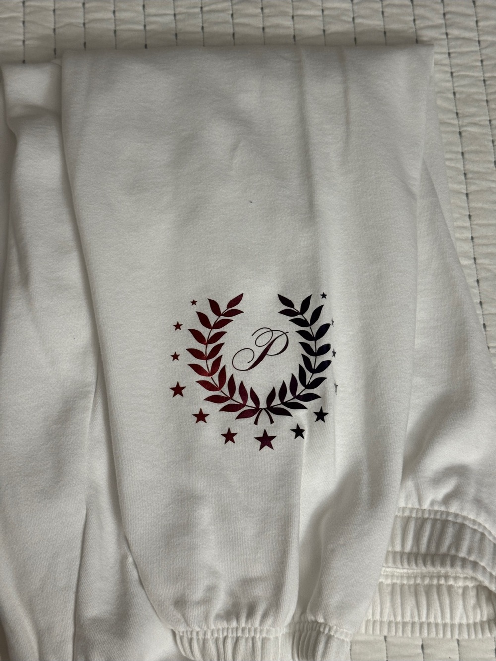 PINK sweatpants with logo for Olympics